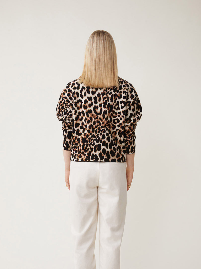 Pullover mit Animal-Print