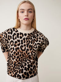 Pullover mit Animal-Print