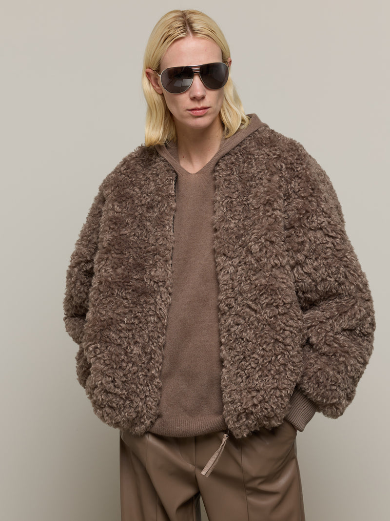 Faux Fur Bomber zum wenden