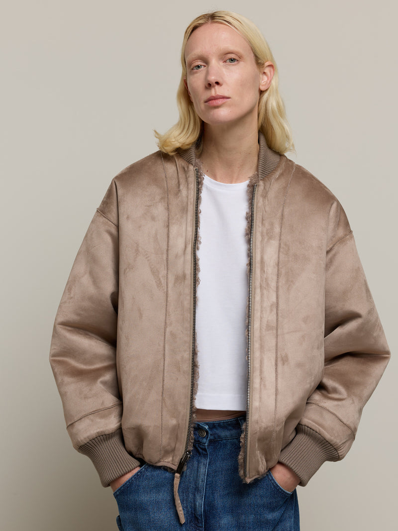 Faux Fur Bomber zum wenden