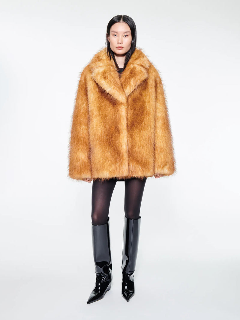 Faux Fur Red Fox Jacket