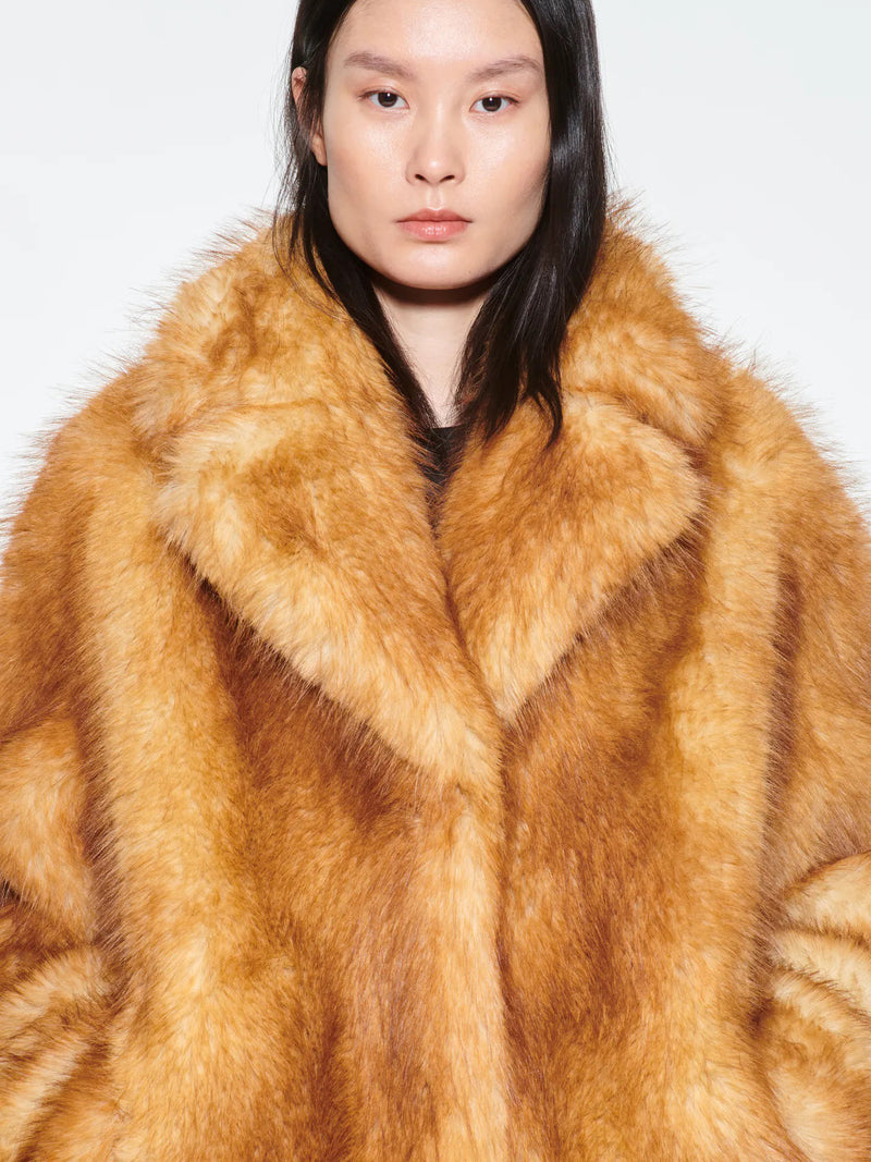 Faux Fur Red Fox Jacket