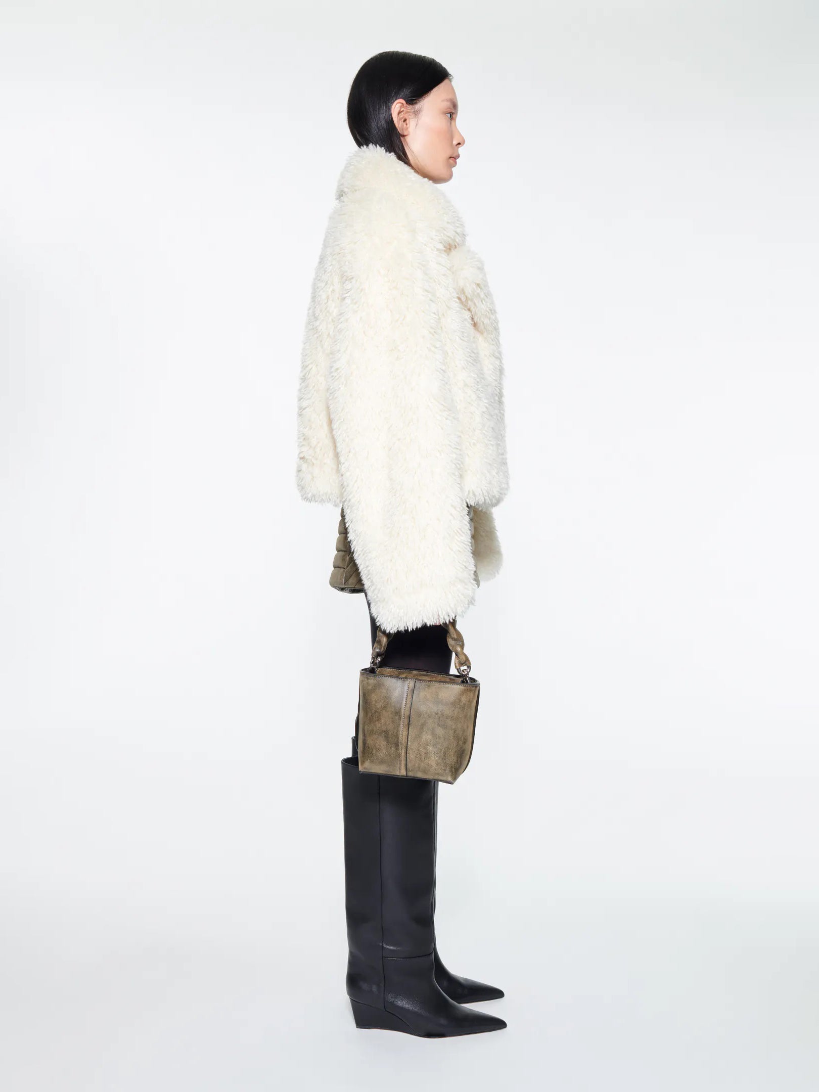 Faux Fur Long Curl Jacket