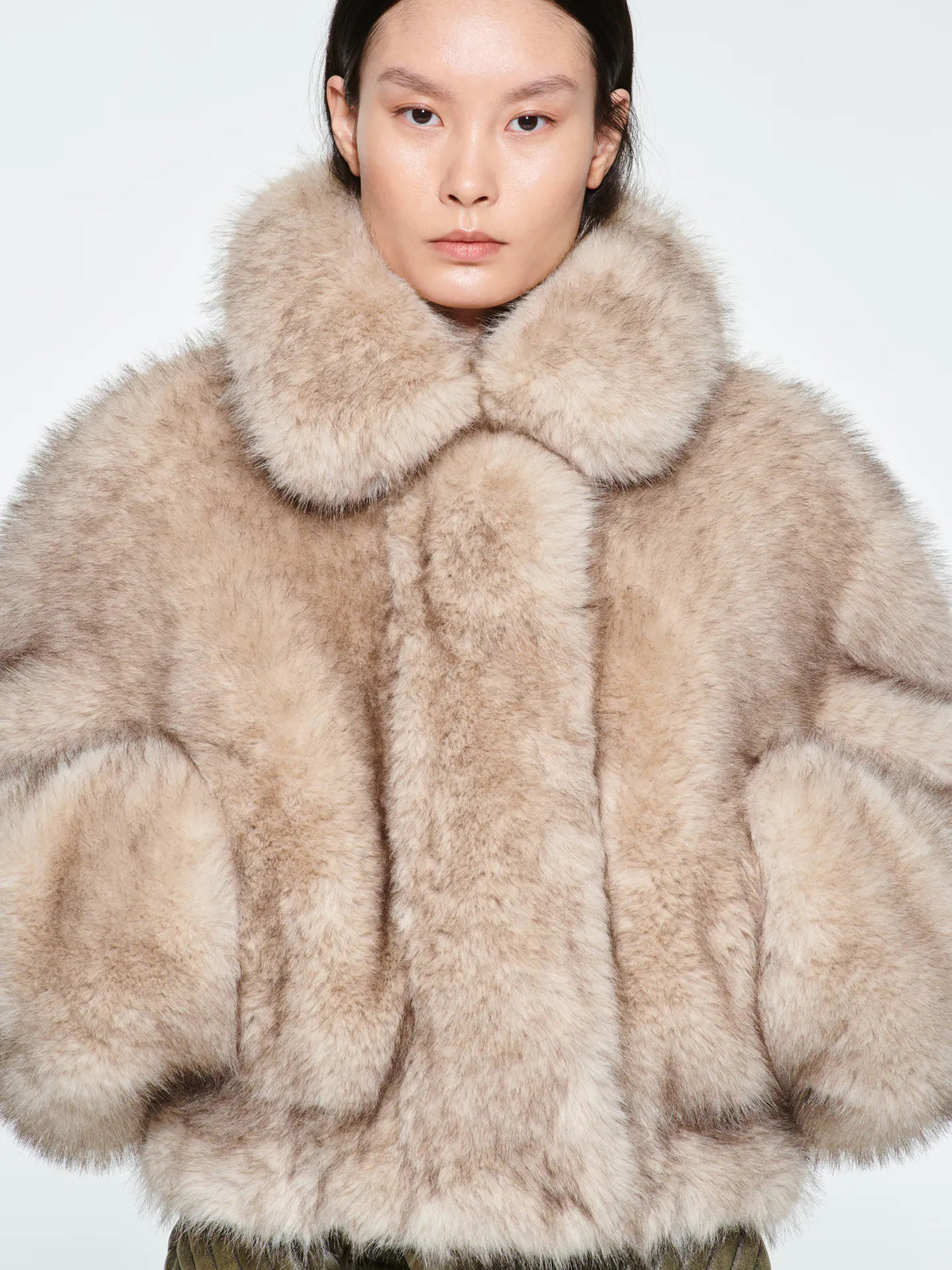 Faux Fur Natural Fox Jacket