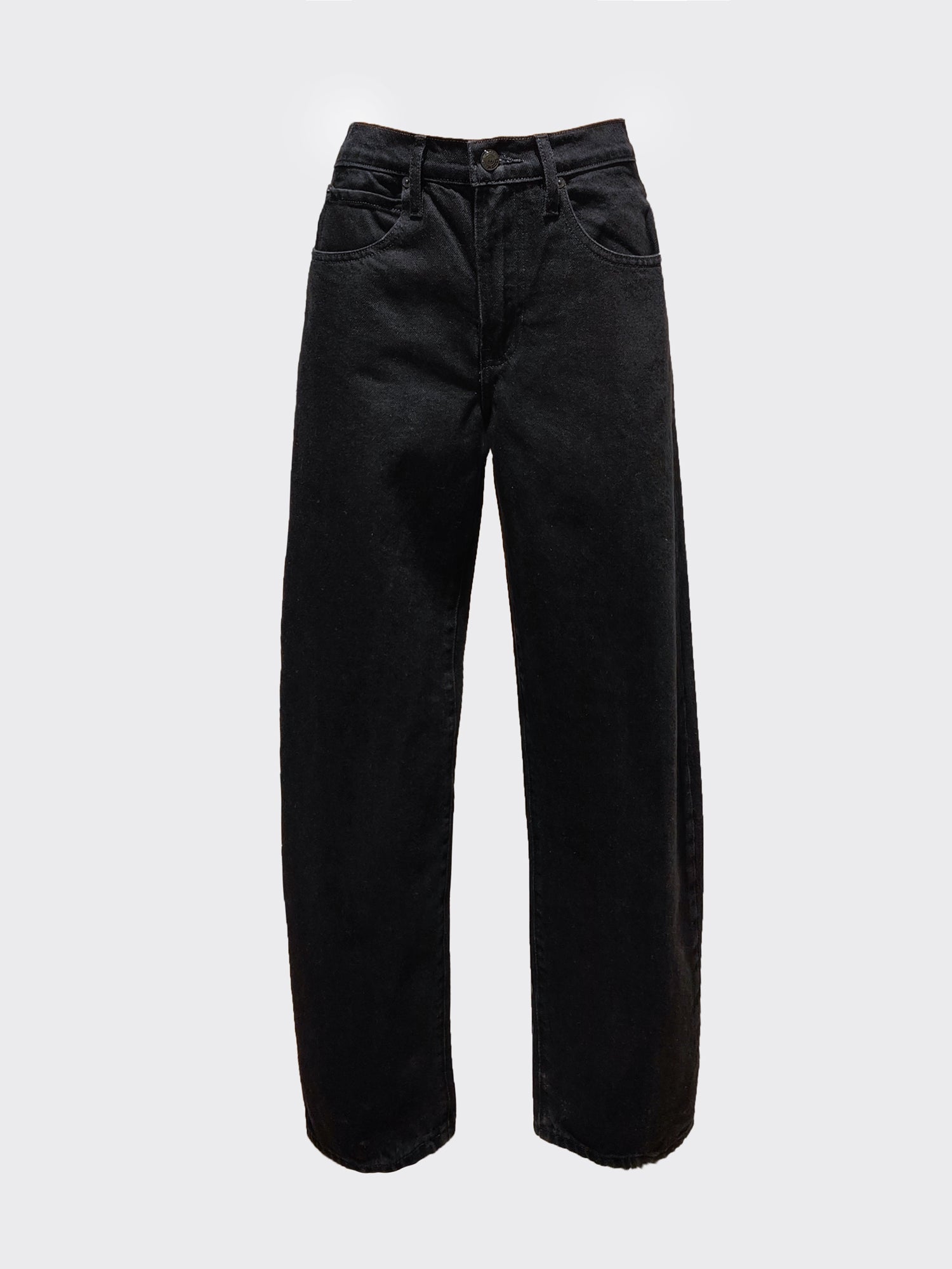 Frame Egg-Shape Jeans in schwarz