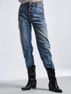 High-Waist Jeans aus Stretch-Baumwolldenim