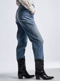 High-Waist Jeans aus Stretch-Baumwolldenim